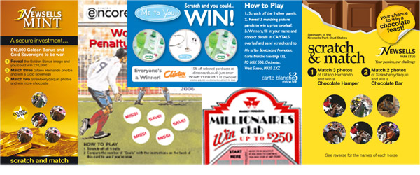 Promotional scratchcards