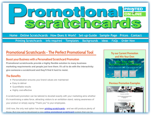 Promotional scratchcards
